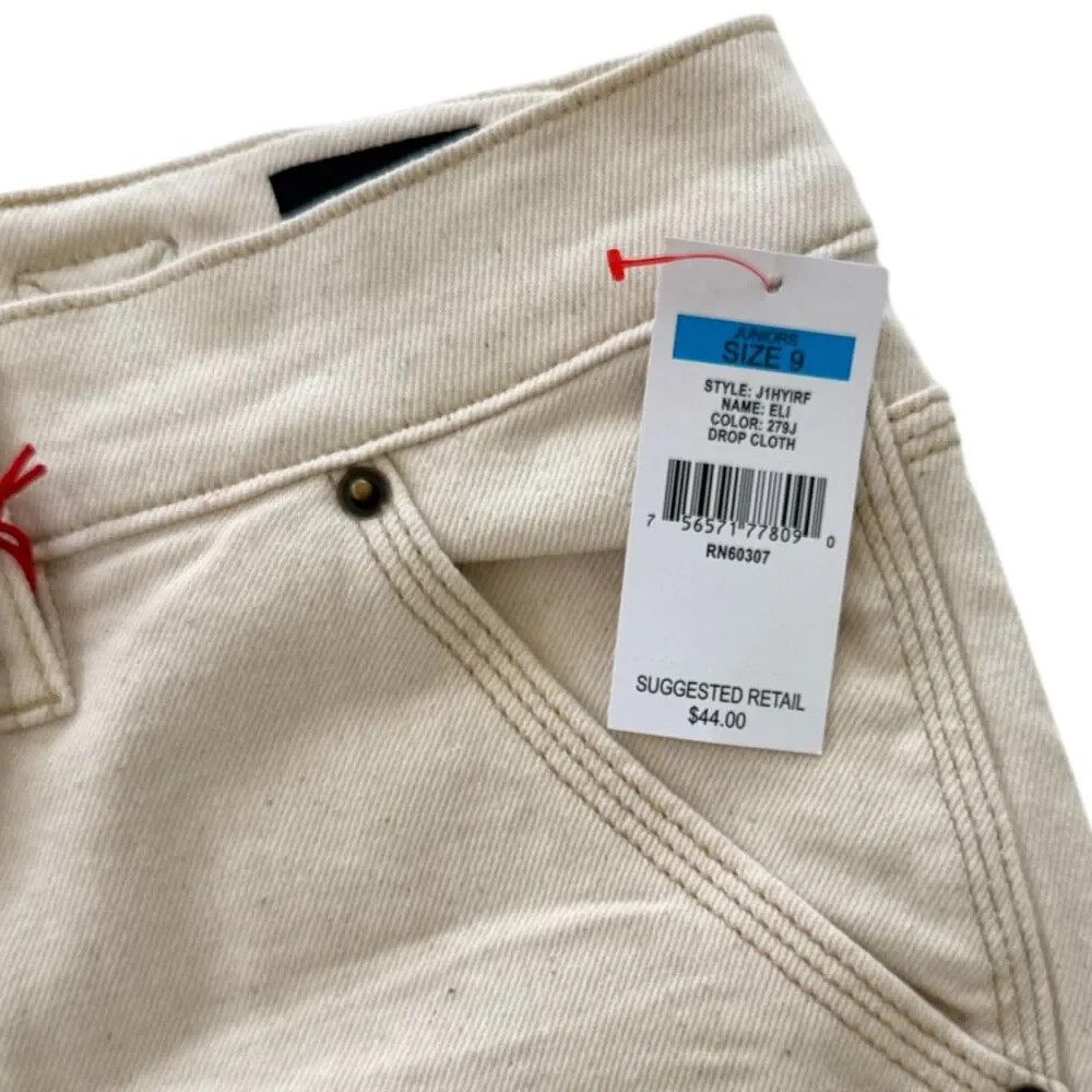 UnionBay Eli Carpenter Shorts Retro Dropcloth Color Distressed Jrs Sz 9‎ NWT